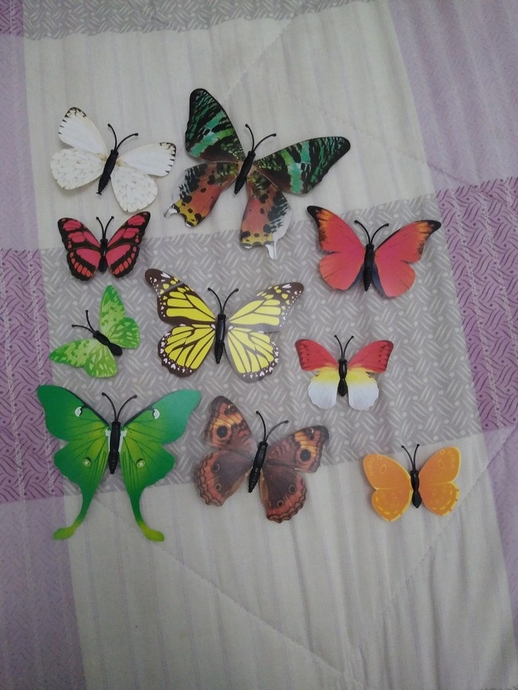 Mariposas decorativas x 6 unidades
